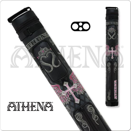 Picture of ATHENA ATHC06 2X2 HARD EMBROIDERED CUE CASE