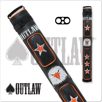 Picture of OUTLAW OLB22C 2X2 STITCH EAGLE HARD CUE CASE