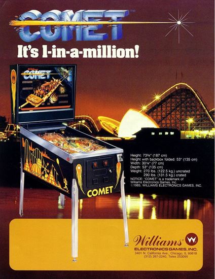 Picture of Comet Pinball Machine by Williams