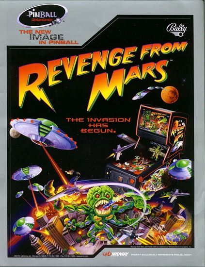Picture of Revenge from Mars Pinball Machine by Bally