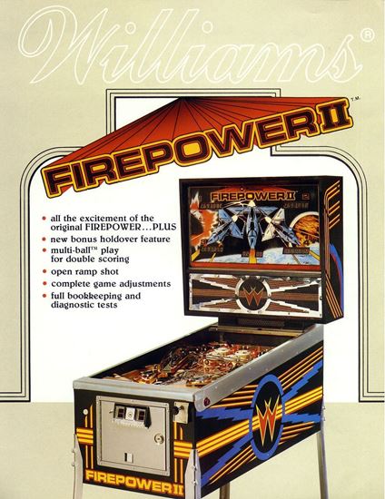 Picture of Firepower II Pinball Machine by Williams
