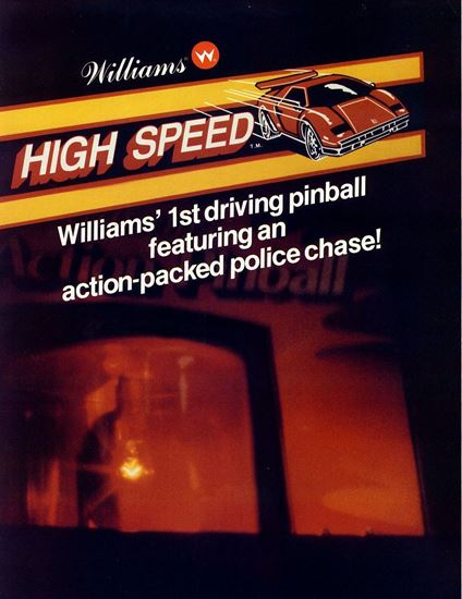 Picture of High Speed Pinball Machine By Williams