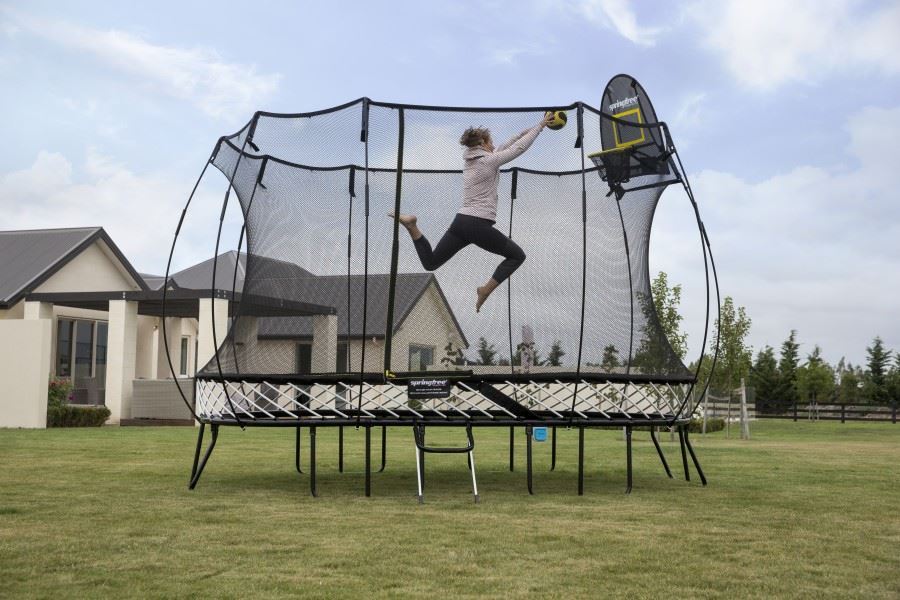 Springfree Large Oval Trampoline Ace Game Room Gallery