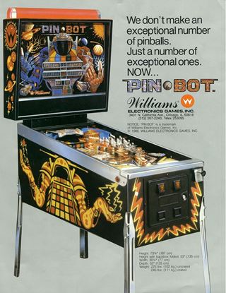 Picture of PInbot Pinball Machine by Williams