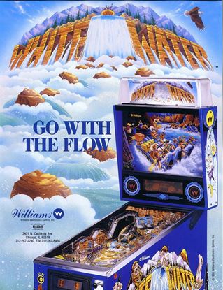Picture of White Water Pinball Machine By Williams