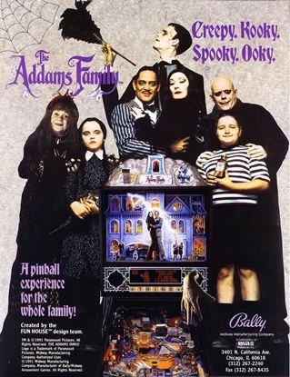Picture of Addams Family Pinball Machine by Bally