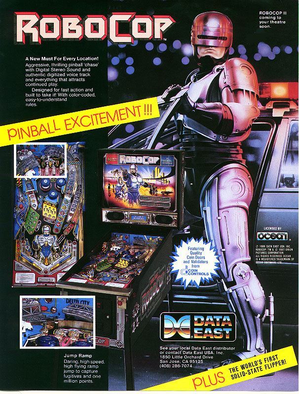 Robocop Pinball Machine by Bally Ace Game Room Gallery