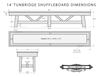 Picture of C.L. Bailey 12' & 14' Turnbridge Shuffleboard