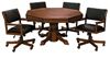 Picture of C.L. Bailey Level Best 54" 3 in 1 Game Table Set with 4 Rocker/Swivel Chairs