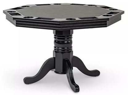 Picture of Presidential Billiards Black Octagonal Poker Table