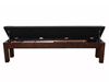 Picture of Presidential Billiards Espresso Spectator Bench