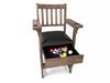 Picture of Presidential Billiards Weathered Oak Spectator Chair