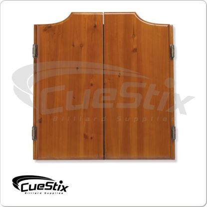 Picture of Cuestix Honey Stained Dartboard Cabinet