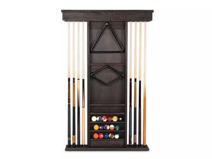 Picture of Presidential Billiards Charcoal Brown Wall Rack