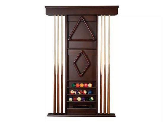 Picture of Presidential Billiards Espresso Wall Rack