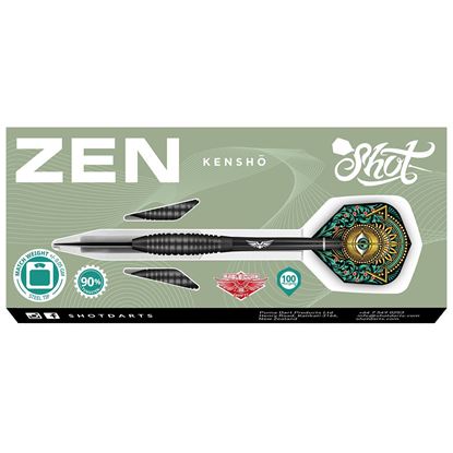 Picture of ZEN KENSHO STEEL TIP DART SET - 90% TUNGSTEN BARRELS