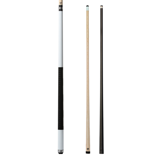 Picture of Pure X Matte White Cue with MZ Grip 2 Shaft Bundle - Turbo Lock / 12.5mm