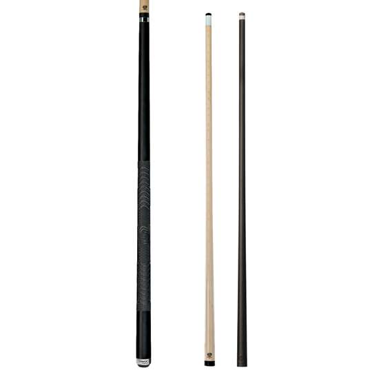 Picture of Pure X Matte Black Cue with MZ Grip 2 Shaft Bundle - Turbo Lock / 11.75mm