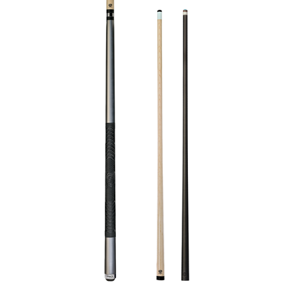 Picture of Pure X Matte Silver Cue with MZ Grip 2 Shaft Bundle - Turbo Lock / 12.5mm