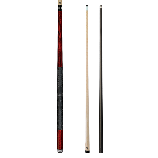 Picture of Pure X Zebrawood Cue with MZ Grip 2 Shaft Bundle - Turbo Lock / 12.5mm