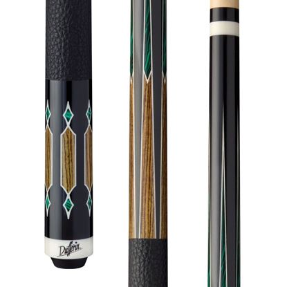 Picture of Dufferin Malachite Crown Cue with Embossed Leather Wrap - Quick Release