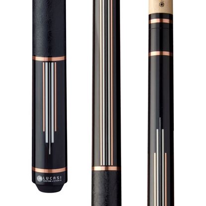 Picture of Lucasi Custom Art Deco Rose Gold & Silver Cue - Uni-Loc / 11.75mm