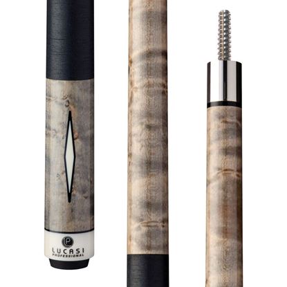 Picture of Lucasi Pro Series - Grey Wash Birdseye Maple Cue Butt - 3/8 x 10