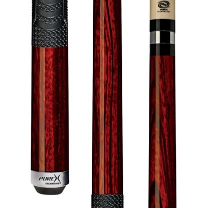 Picture of Pure X Zebrawood Cue with MZ Grip - Turbo Lock / 12.75mm