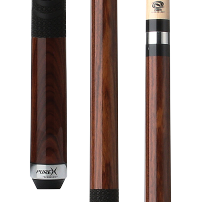 Picture of Pure X Rosewood Matte Finish Cue with MZ Grip - Turbo Lock / 12.75mm
