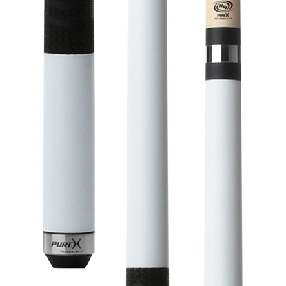 Picture of Pure X Matte White Cue with MZ Grip - Turbo Lock / 12.75mm