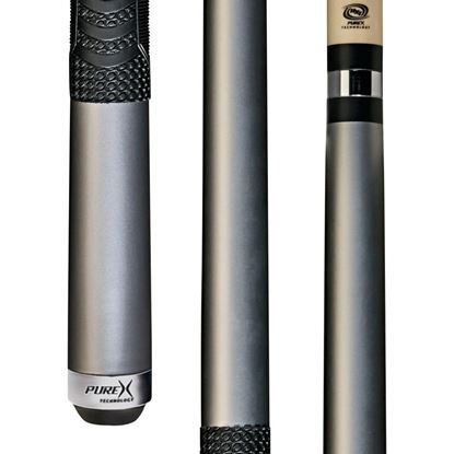 Picture of Pure X Matte Silver Cue with MZ Grip - Turbo Lock / 12.75mm