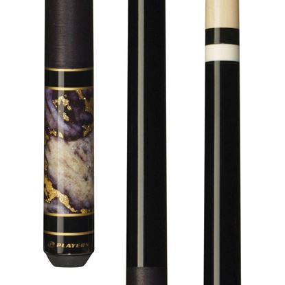 Picture of Players Obsidian Grey Cue with Black Linen Wrap