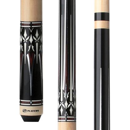 Picture of Players Natural Birdseye & Black Wrapless Cue