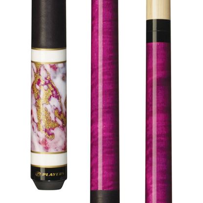 Picture of Players Illustrious Purple Cue with Black Linen Wrap