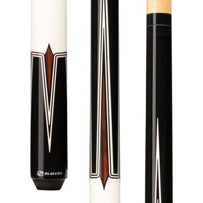 Picture of Players Black & Imitation Bone Wrapless Cue