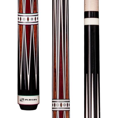 Picture of Players Black & Cocobolo Wrapless Cue
