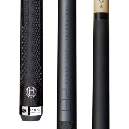 Picture of Lucasi Hybrid Matte Titanium LH2 Cue with Sport G5 Grip - Uni-Loc / 11.75mm