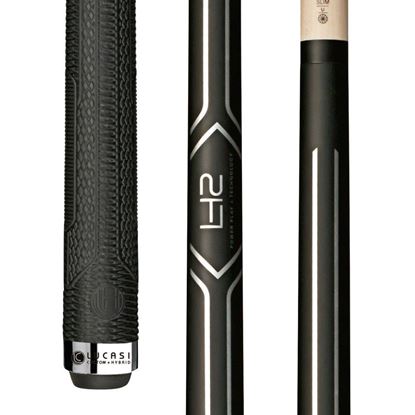 Picture of Lucasi Hybrid Matte Black LH2 Cue with Sport G5 Grip - Uni-Loc / 11.75mm