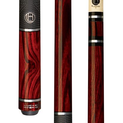 Picture of Lucasi Hybrid Cocobolo Cue with Fusion G5 Grip - Uni-Loc / 12.75mm