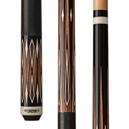 Picture of Energy By Players Natural Maple Sneaky Pete Cue with Black Linen Wrap