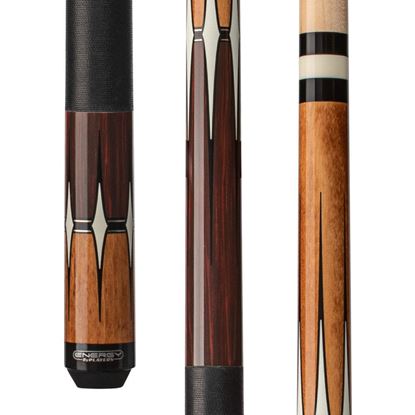 Picture of Energy By Players Maple & Rengas Cue with Black Linen Wrap