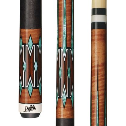 Picture of Dufferin Curly Maple & Green Malachite with Black Linen Wrap - 5/16 x 18