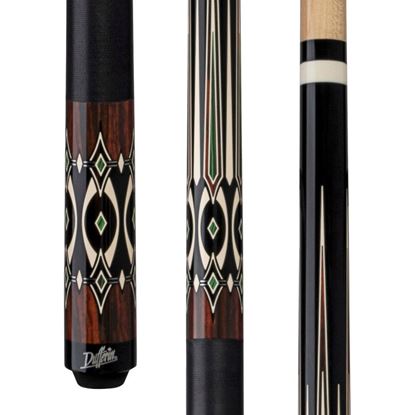 Picture of Dufferin Black and Cocobolo Cue with Black Linen Wrap - 5/16 x 18